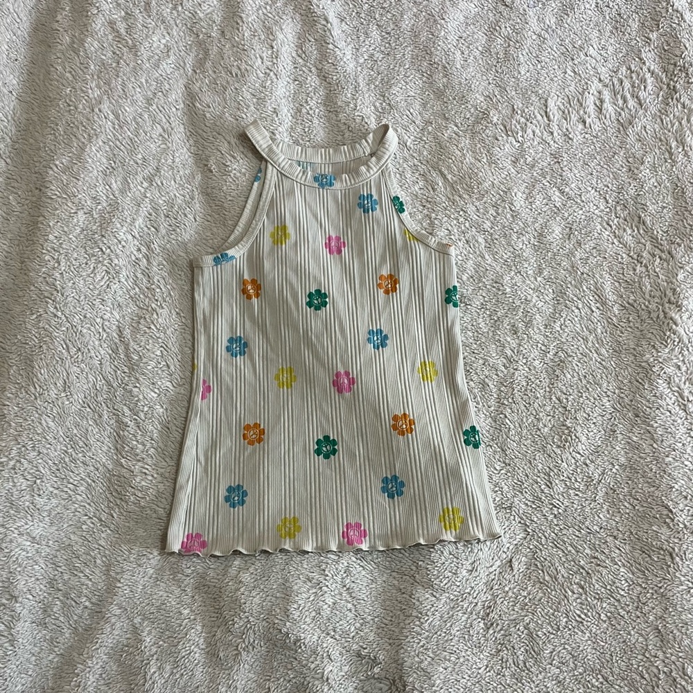 Cat & Jack Girls Floral High-Neck Tank Top